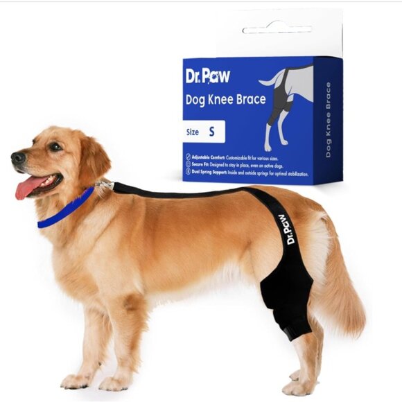 Dr. Paw Dog ACL Knee Brace, Dog Knee Brace  Torn ACL Hind Leg Secure Fit, S XL - Picture 1 of 7